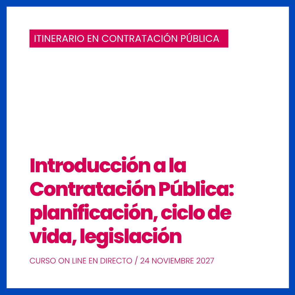 V Edición. Curso Nº 1. Introducción a la contratación pública