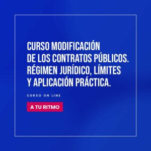 Curso Modificación de los contratos públicos, a tu ritmo