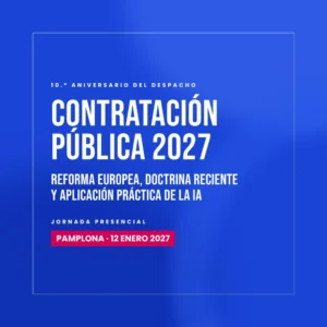 Cartel jornada Contratación pública 2027 · Pamplona · 12 enero 2027